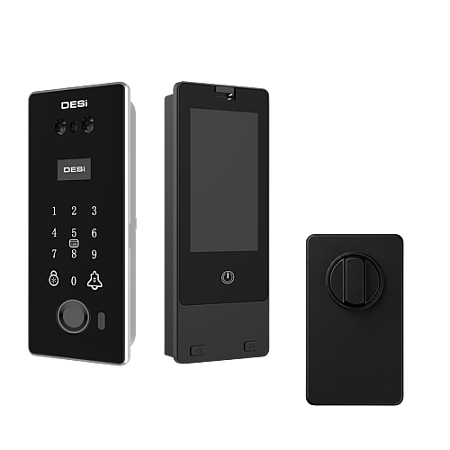 DESi QuiC V003 Smart Door Camera + Cabled Motorized Lock - 1